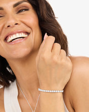 Load image into Gallery viewer, Melinda Maria Grand Heiress Tennis Bracelet Silver/White