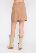 Load image into Gallery viewer, Camel Leather Skirt