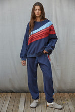Load image into Gallery viewer, Navy/Red/Blue Sweatshirt + Jogger Set