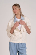 Load image into Gallery viewer, Natural/Denim Frnt Pocket Jacket