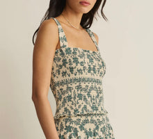 Load image into Gallery viewer, Z Supply Everglade Leya Tera Paisley Smocked Top
