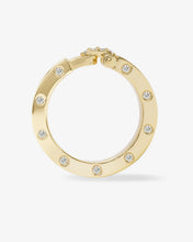 Load image into Gallery viewer, Melinda Maria Ashley Smooth Lock Ring-Gold/White