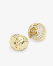 Load image into Gallery viewer, Melinda Maria Norah Mixed Pave Earrings-Gold/White