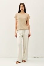 Load image into Gallery viewer, Taupe Basic Knit SS Tee