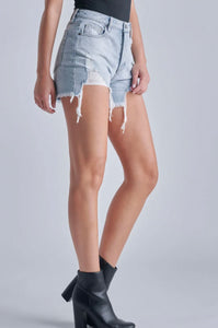 Hidden Light Blue Sofie Denim Mom Short