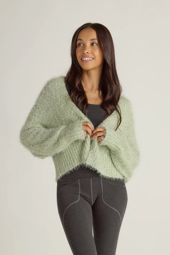 Faceplant Plush Bed Jacket Sage