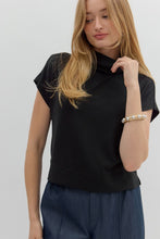 Load image into Gallery viewer, Knit Mock Neck SS Top