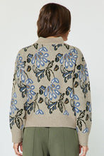 Load image into Gallery viewer, Barley Printed Jacquard Half Zip Sweater