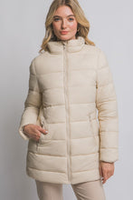 Load image into Gallery viewer, Cream Puffer Long Jacket