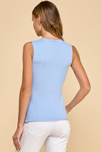 Load image into Gallery viewer, Baby Blue Knit Button Down Vest