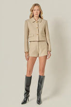 Load image into Gallery viewer, Beige HW Dress Shorts