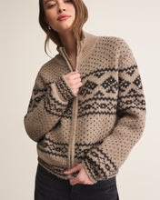 Load image into Gallery viewer, Z Supply Smoked Heather Bismark Zip Cardigan
