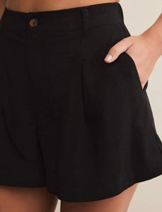 Z Supply Topanga Linen Short Black