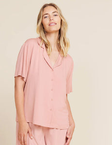 Boody Goodnight SS Sleep Shirt-Dusty Pink