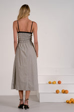 Load image into Gallery viewer, Black/White Gingham Maxi Dress