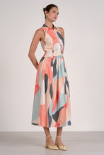 Load image into Gallery viewer, Multi Prism Print Collared Maxi Dress