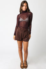 Load image into Gallery viewer, Maroon LS Mesh Top