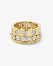 Load image into Gallery viewer, Melinda Maria Ashley Venice Ring-Gold/White