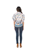 Load image into Gallery viewer, Lacey Multi Print Puff Slv Button Down Top