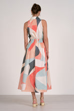 Load image into Gallery viewer, Multi Prism Print Collared Maxi Dress