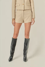 Load image into Gallery viewer, Beige HW Dress Shorts