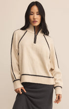 Load image into Gallery viewer, Z Supply Lt. Oatmeal Heather Alps Half Zip Sweater