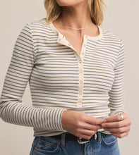 Load image into Gallery viewer, Z Supply Crystal Stella Striped Henley Top