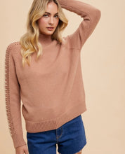 Load image into Gallery viewer, Toffee Contrast Stitched Detail Sweater