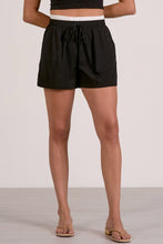 Load image into Gallery viewer, Black/White Waistband Shorts