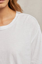 Load image into Gallery viewer, PWT LS Cotton Boxy Crewneck Tee White