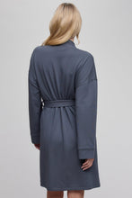 Load image into Gallery viewer, Barefoot Dreams Brushed Luxe Lounge Robe Slate Blue