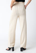 Load image into Gallery viewer, Natural Checkered Knitted Pants