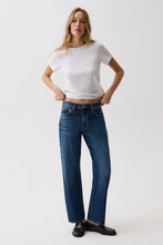 Load image into Gallery viewer, Pistola Lexi MR Bowed Straight Jean- Moonwave