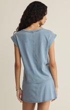 Load image into Gallery viewer, Z Supply Ocean Air Camino Jersey Denim Top