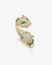 Load image into Gallery viewer, Melinda Maria Gold Jaguar Pave Ring