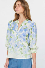 Load image into Gallery viewer, Lavender Floral Lace 3/4 Slv Top