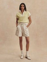 Load image into Gallery viewer, Varley Fowley Knit Top- Snow White/Limeade