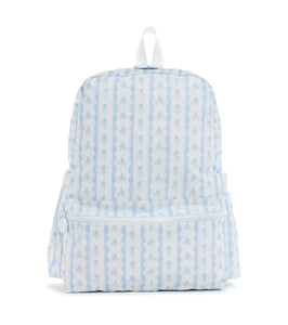 TRVL Backpacker- Ribbon Floral Blue