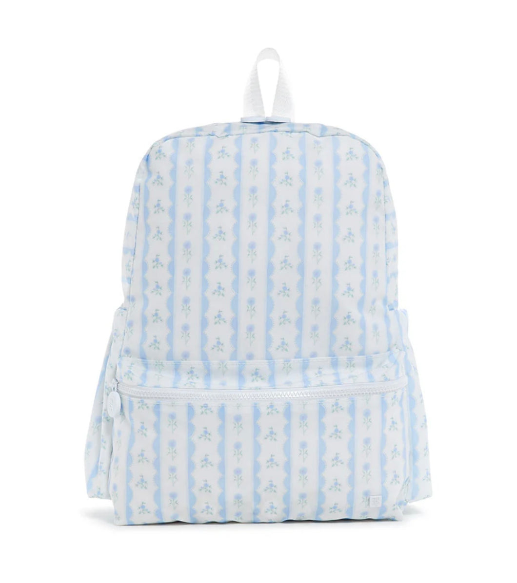 TRVL Backpacker- Ribbon Floral Blue