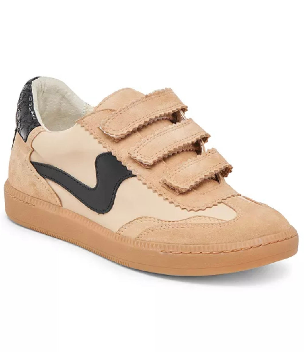 Dolce Vita Notice Velcro Sneaker-Tan Multi Suede