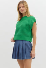 Load image into Gallery viewer, Knitted SS Top Green