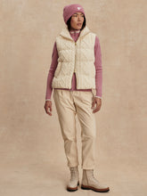 Load image into Gallery viewer, Varley Egret Irina Cable-Knit Gilet