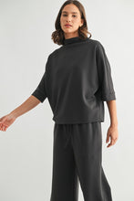 Load image into Gallery viewer, Charcoal Scuba Top + Pant Set