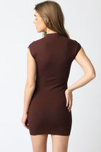 Load image into Gallery viewer, Brown Slvls Knit Dress