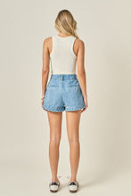 Load image into Gallery viewer, Light Denim HW Denim Shorts