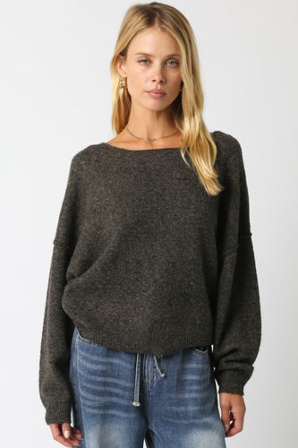 Charcoal Soft Knit Sweater