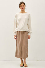 Load image into Gallery viewer, Oatmeal Soft Raglan Slv Knit Top