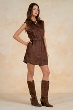 Load image into Gallery viewer, Chocolate Suede Slvls Dress