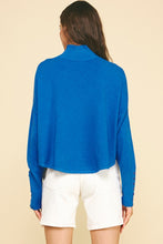 Load image into Gallery viewer, Button Detail LS Knit Sweater Blue