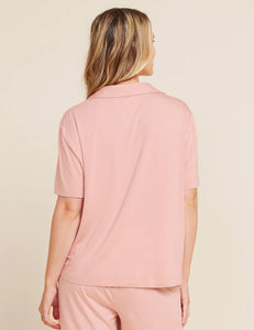 Boody Goodnight SS Sleep Shirt-Dusty Pink